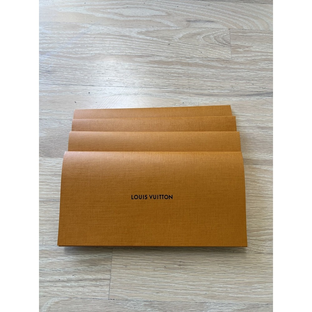 Authentic Louis Vuitton Envelopes Set of 4 - Empty ~4.5x9 in LV Packaging